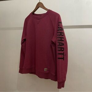 Carhartt Burgundy Relaxed Fit Sweatshirt